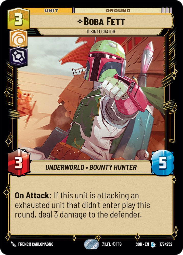 Boba Fett - Disintegrator - 179/252 - (Spark of Rebellion)