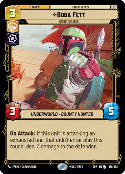 Boba Fett - Disintegrator - 179/252 - (Spark of Rebellion)