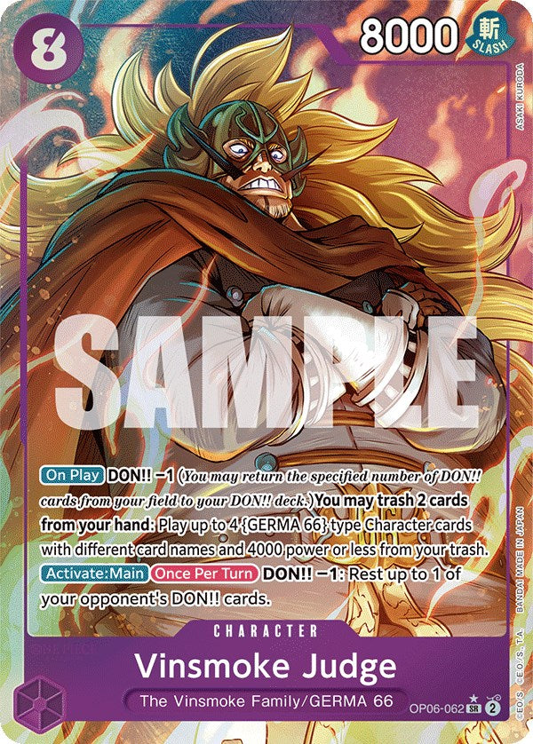 Vinsmoke Judge (Alternate Art) - OP06-062 - (Wings of the Captain)