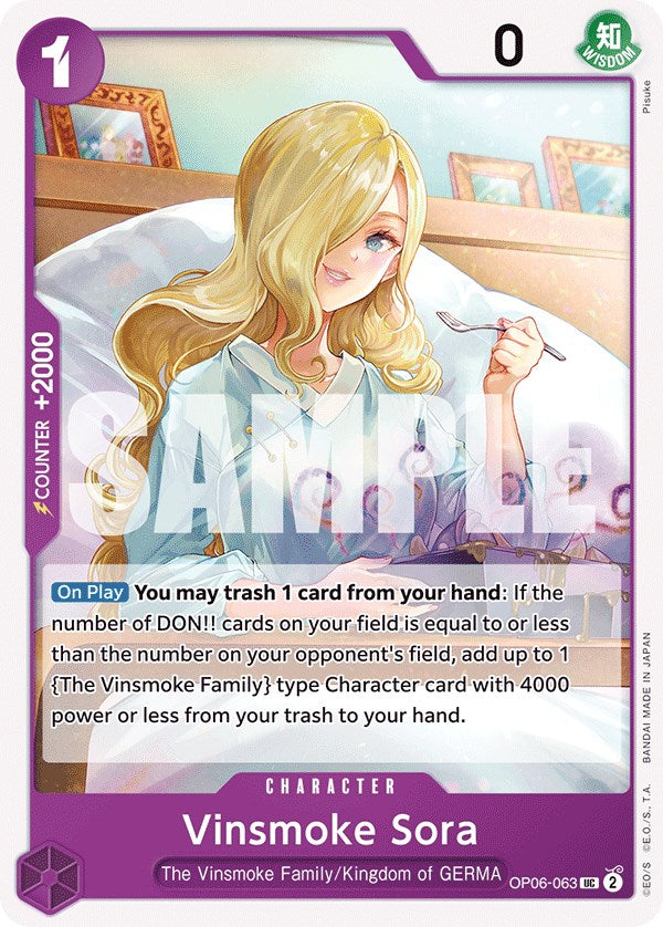 Vinsmoke Sora - OP06-063 - (Wings of the Captain)