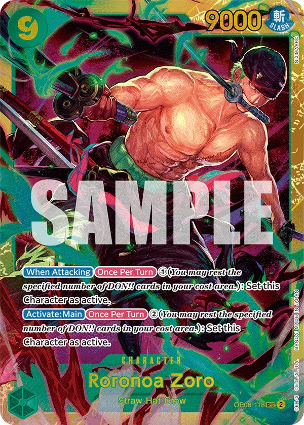 Roronoa Zoro - OP06-118 - (Wings of the Captain)