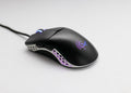 Ducky Black & White Feather Mouse (Omron D2FC-F-K Microswitch)
