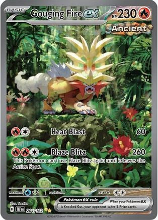 Gouging Fire Ex 204 Sv05 Temporal Forces Holofoil Lp