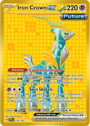 Iron Crown ex (216/162) - SV05 Temporal Forces Holofoil