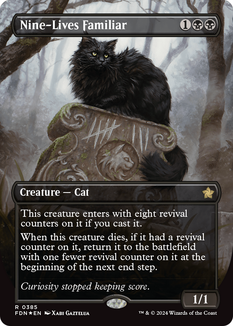 Nine-Lives Familiar (FDN-385) - Foundations (Borderless) Foil