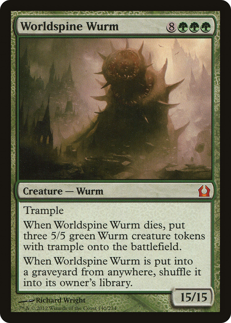 Worldspine Wurm (RTR-140) - Return to Ravnica Foil