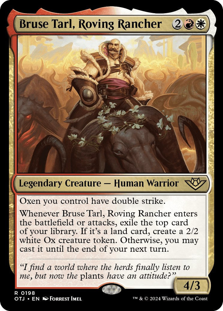 Bruse Tarl, Roving Rancher - 198 - (Outlaws of Thunder Junction)