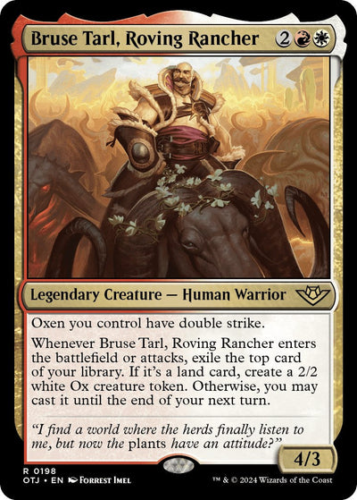 Bruse Tarl, Roving Rancher - 198 - (Outlaws of Thunder Junction)