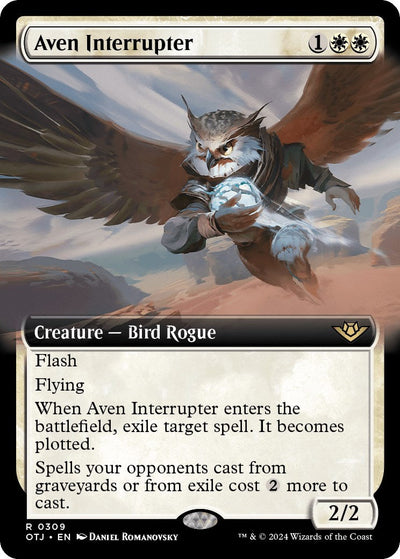 Aven Interrupter (Extended Art) - 309 - (Outlaws of Thunder Junction)