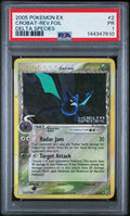 Crobat Reverse Foil PSA 1 2005 Pokemon EX Delta Species #2 POP 6