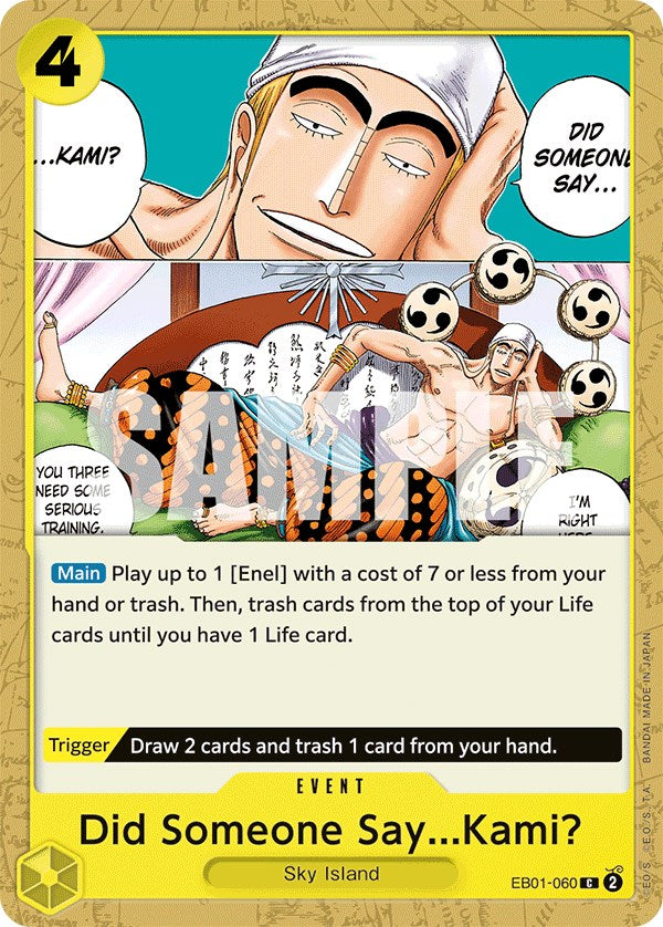 Did Someone Say...Kami? - EB01-060 - (Extra Booster: Memorial Collection)