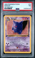 Gengar 1st Edition PSA 7 1999 Pokemon Fossil #20