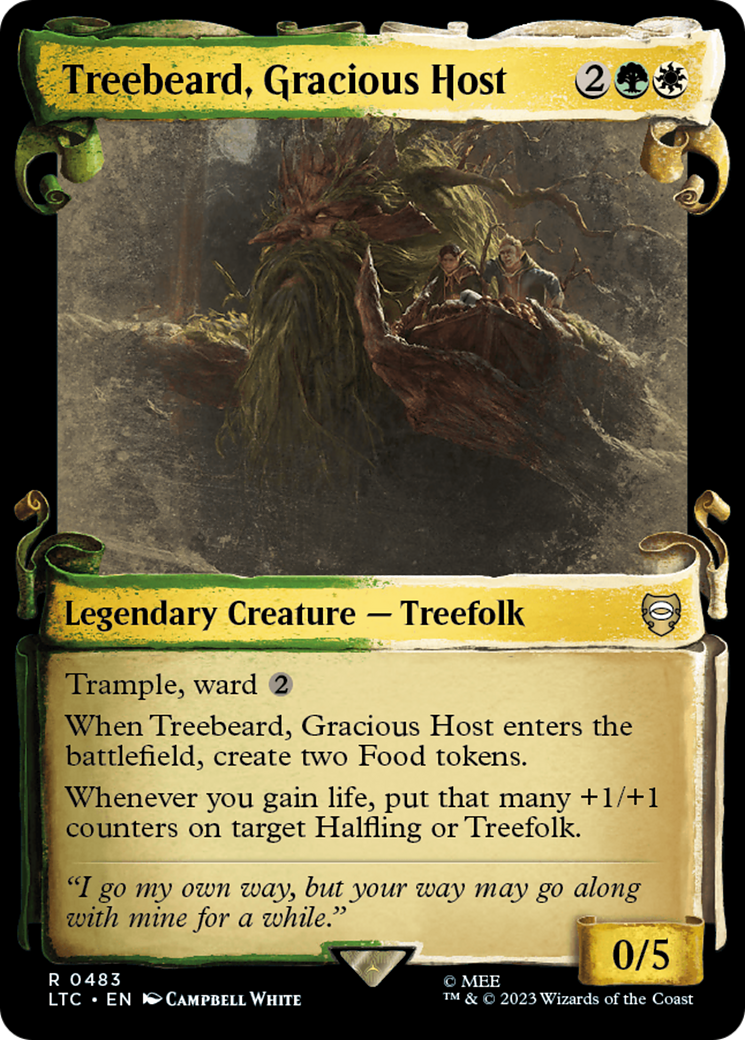 Treebeard, Gracious Host (LTC-483) - Tales of Middle-earth Commander: (Showcase) Foil