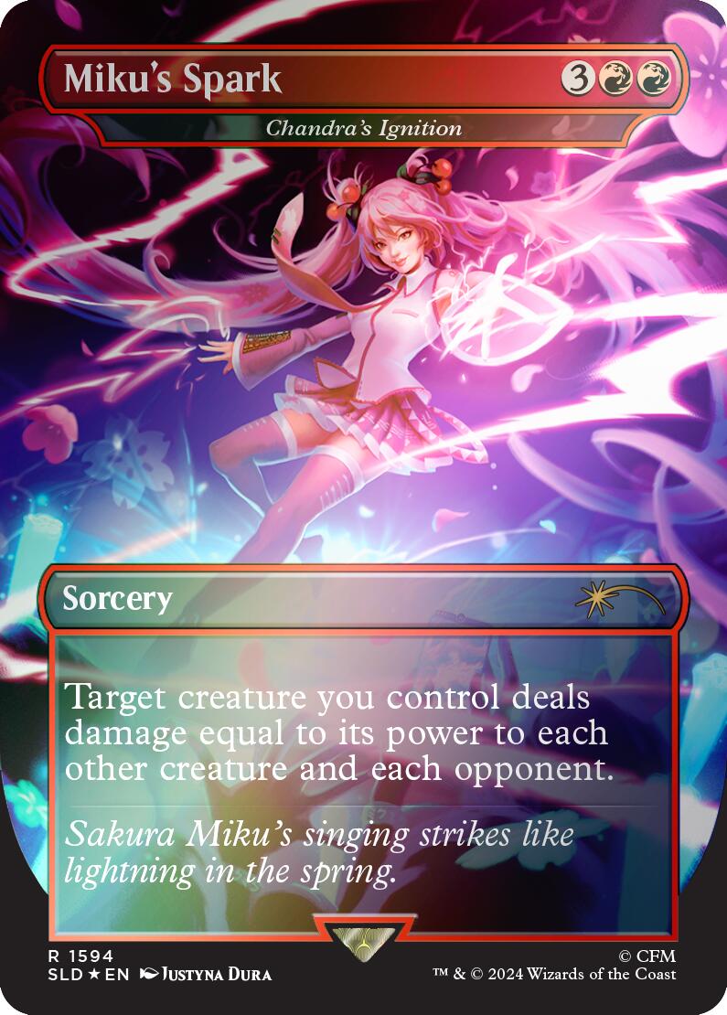 Miku's Spark - Chandra's Ignition (Rainbow Foil) - 1594 - (Secret Lair Drop Series)