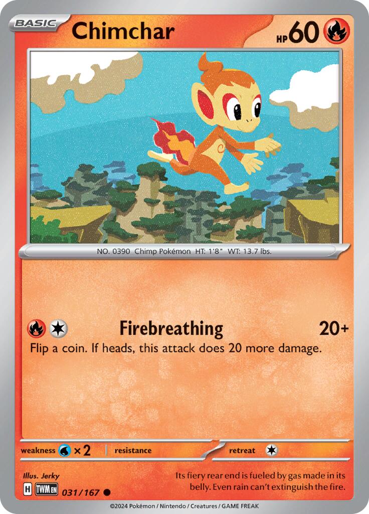 Chimchar - 031/167 - (SV06: Twilight Masquerade)
