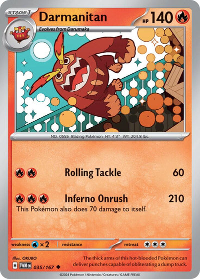 Darmanitan - 035/167 - (SV06: Twilight Masquerade)