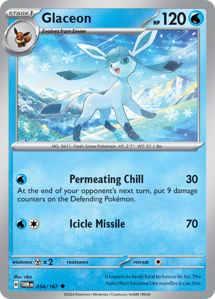 Glaceon - 054/167 - (SV06: Twilight Masquerade)