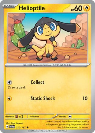 Helioptile 70 Sv06 Twilight Masquerade Reverse Holofoil