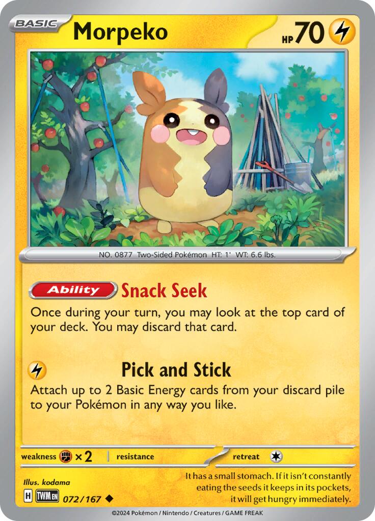 Morpeko - 072/167 - (SV06: Twilight Masquerade)