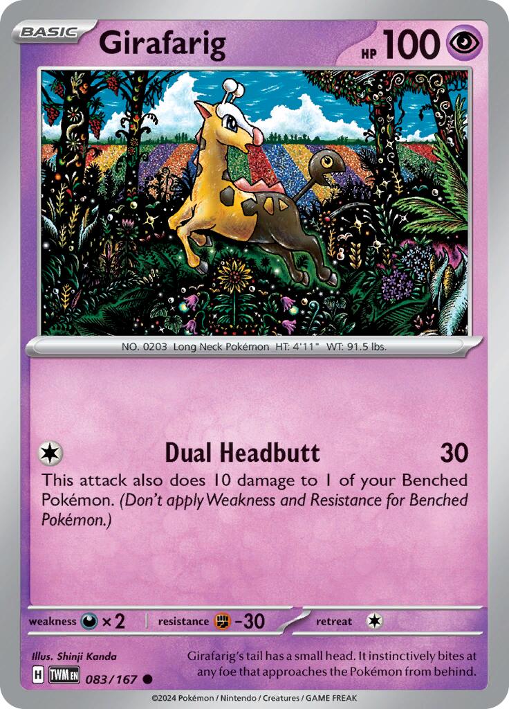 Girafarig - 083/167 - (SV06: Twilight Masquerade)