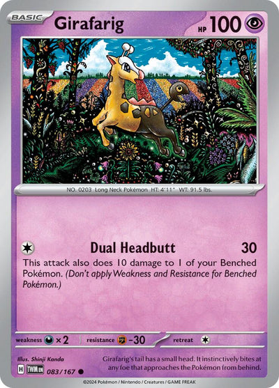 Girafarig - 083/167 - (SV06: Twilight Masquerade)