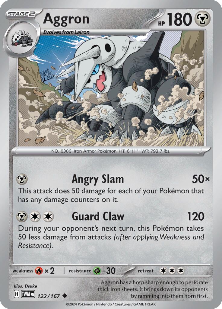 Aggron - 122/167 - (SV06: Twilight Masquerade)