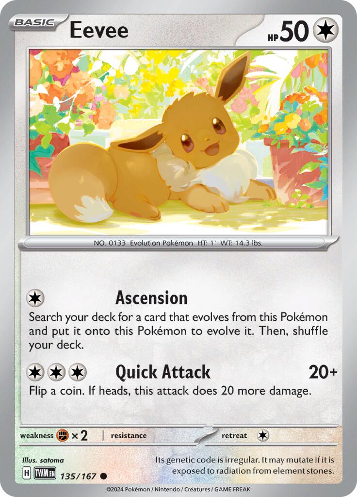 Eevee - 135/167 - 135/167 - (SV06: Twilight Masquerade)