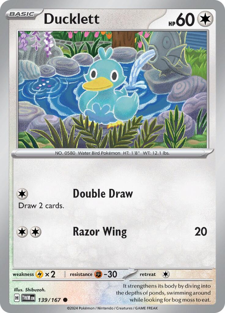 Ducklett - 139/167 - (SV06: Twilight Masquerade)