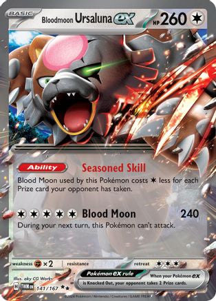 Bloodmoon Ursaluna Ex 141 Sv06 Twilight Masquerade Holofoil