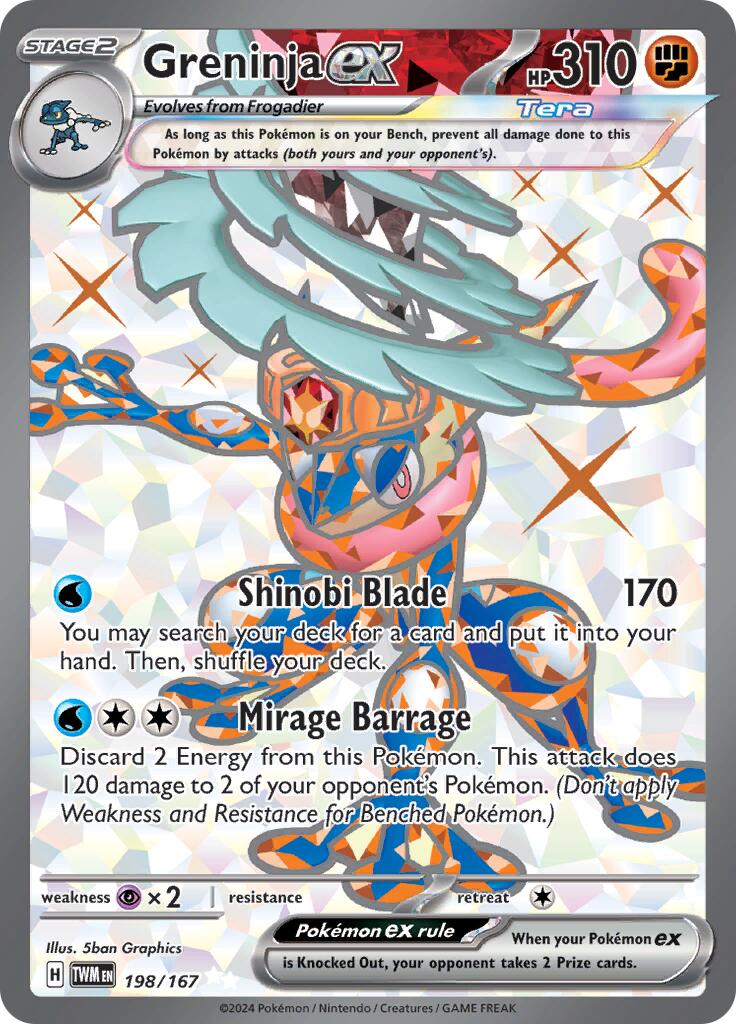 Greninja ex - 198/167 - (SV06: Twilight Masquerade)