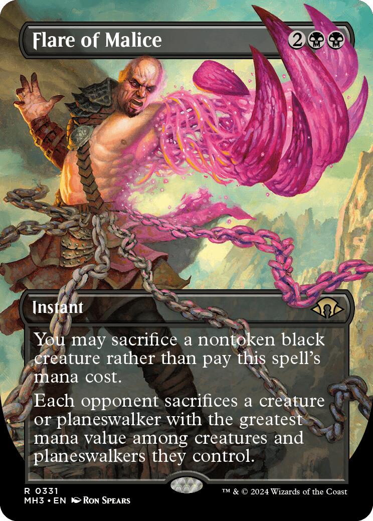 Flare of Malice (Borderless) - 331 - (Modern Horizons 3)