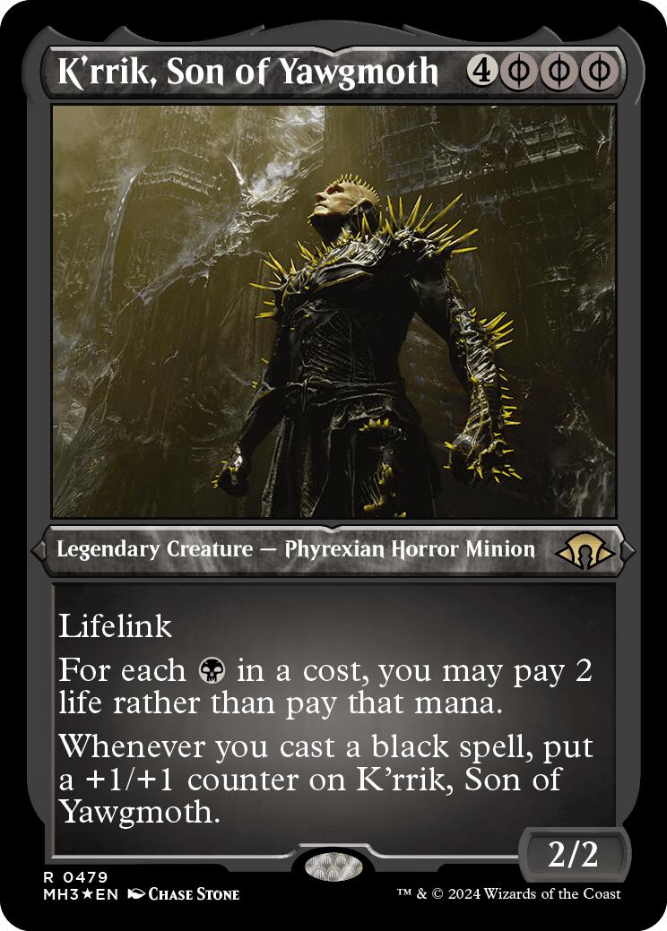 K'rrik, Son of Yawgmoth (Foil Etched) [MH3 - 479]