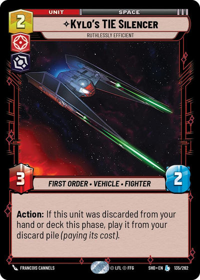 Kylo's TIE Silencer - Ruthlessly Efficient - 135/262 - (Shadows of the Galaxy)