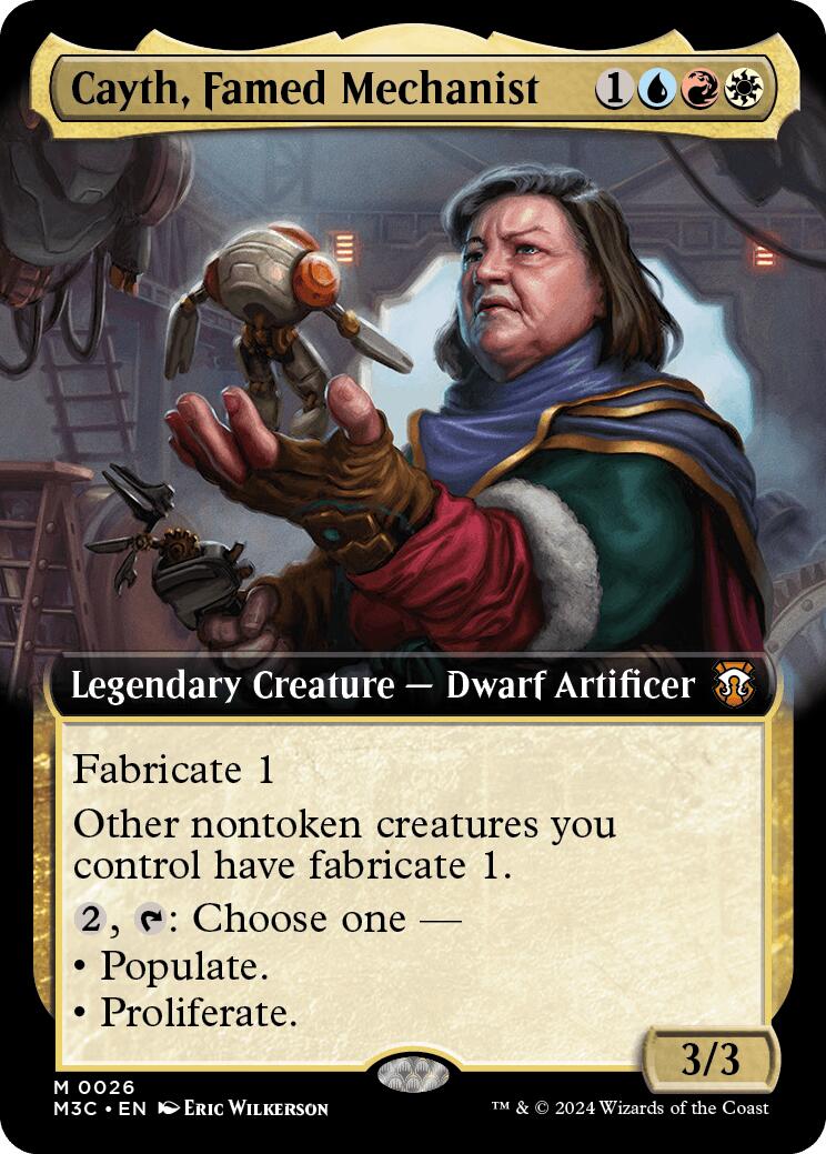 Cayth, Famed Mechanist (Extended Art) - 26 - (Commander: Modern Horizons 3)