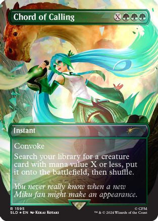 Chord of Calling (1595) (Rainbow Foil) (SLD-1595) - Secret Lair Drop Series Foil