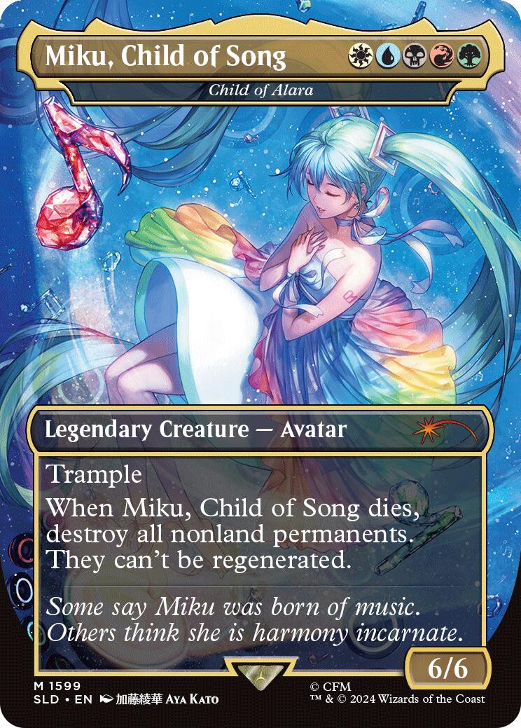 Miku, Child of Song - Child of Alara - 1599 - (Secret Lair Drop Series)