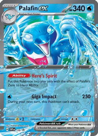 Palafin Ex 126 Sv Scarlet Violet Promo Cards Holofoil