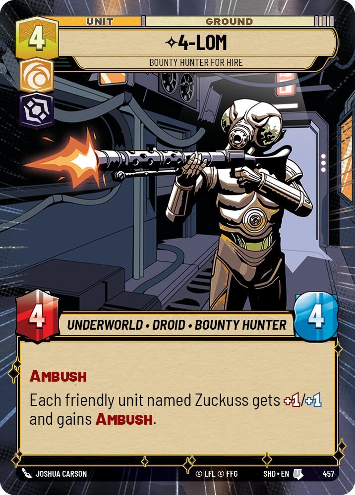 4-LOM - Bounty Hunter for Hire (Hyperspace) - 457 - (Shadows of the Galaxy)
