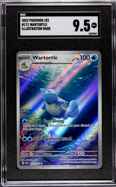 Wartortle Illustration Rare SGC 9.5 2023 Pokemon 151 #171