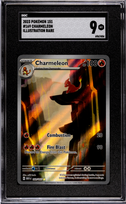 Charmeleon Illustration Rare SGC 9 2023 Pokemon 151 #169