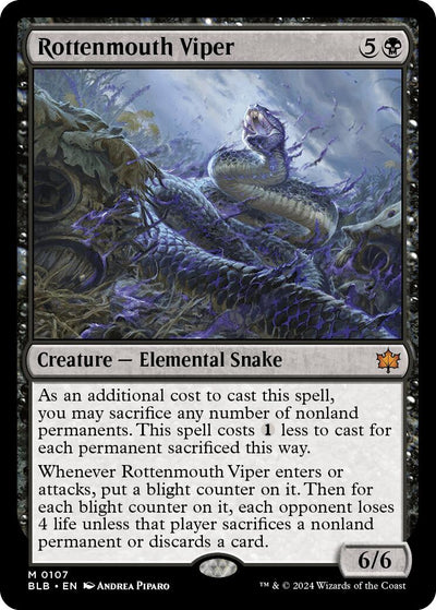 Rottenmouth Viper - 107 - (Bloomburrow)