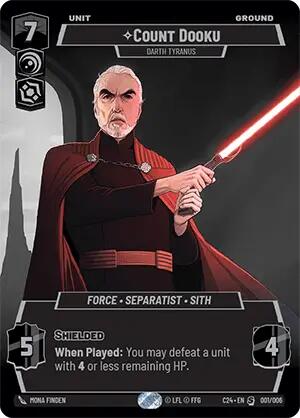 Count Dooku - Darth Tyranus - 001/006 - (2024 Convention Exclusive)