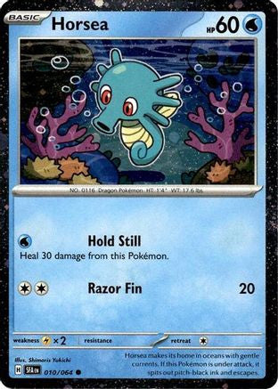 Horsea 010 064 Cosmos Holo 10 Miscellaneous Cards Products Holofoil