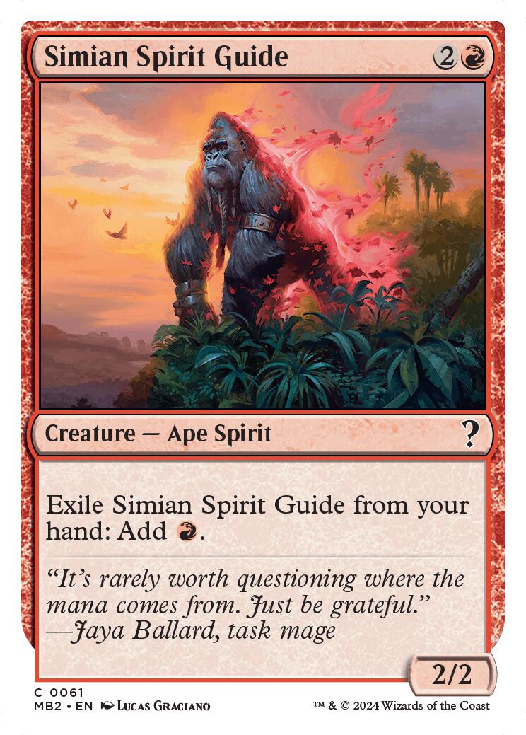 Simian Spirit Guide (White Border) - 61 - (Mystery Booster 2)