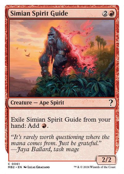 Simian Spirit Guide (White Border) - 61 - (Mystery Booster 2)