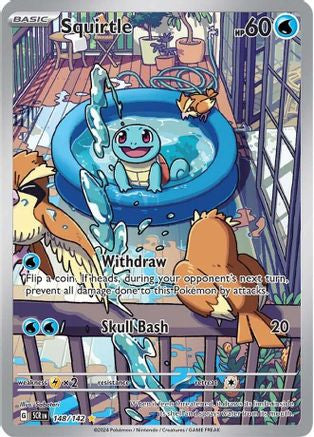 Squirtle 148 Sv07 Stellar Crown Holofoil