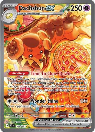 Dachsbun Ex 169 Sv07 Stellar Crown Holofoil