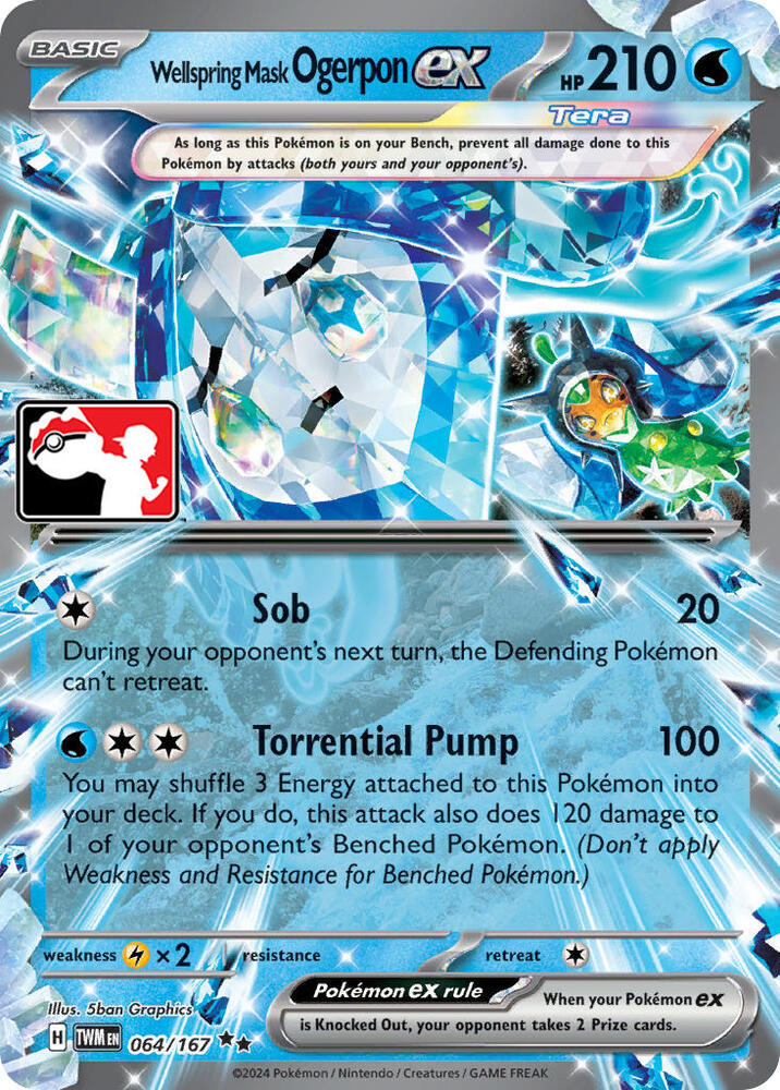 Wellspring Mask Ogerpon ex - Prize Pack Series Cards