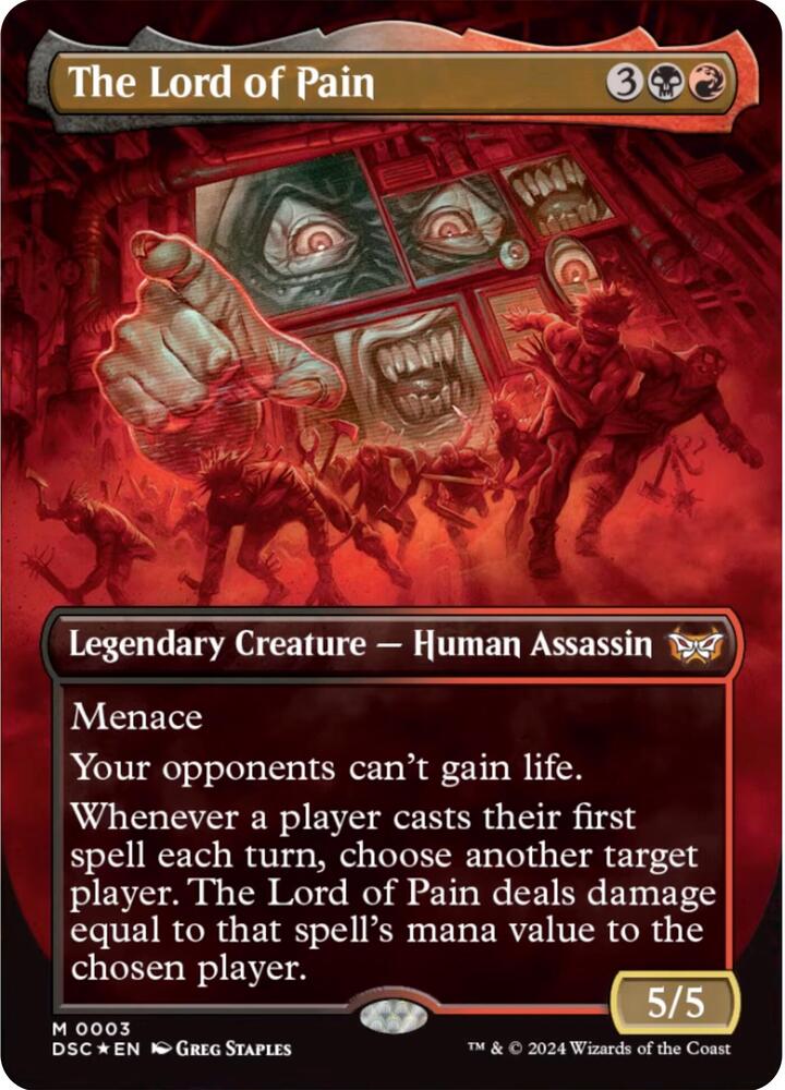 The Lord of Pain (Borderless) - Commander: Duskmourn: House of Horror