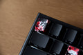 Traitors Sakura Kuro 6 Key OEM Profile Dye Sub Keycap Set